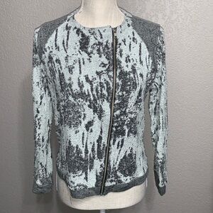 Chaser Burnout Moto Sweater Jacket S